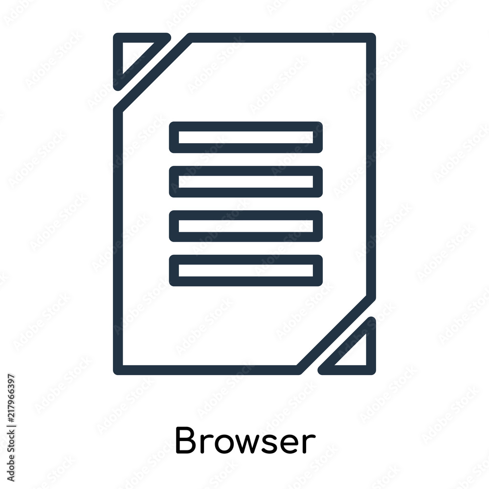 browser icons isolated on white background. Modern and editable browser icon. Simple icon vector illustration. browser icons isolated on white background. Modern and editable browser icon. Simple icon vector illustration.