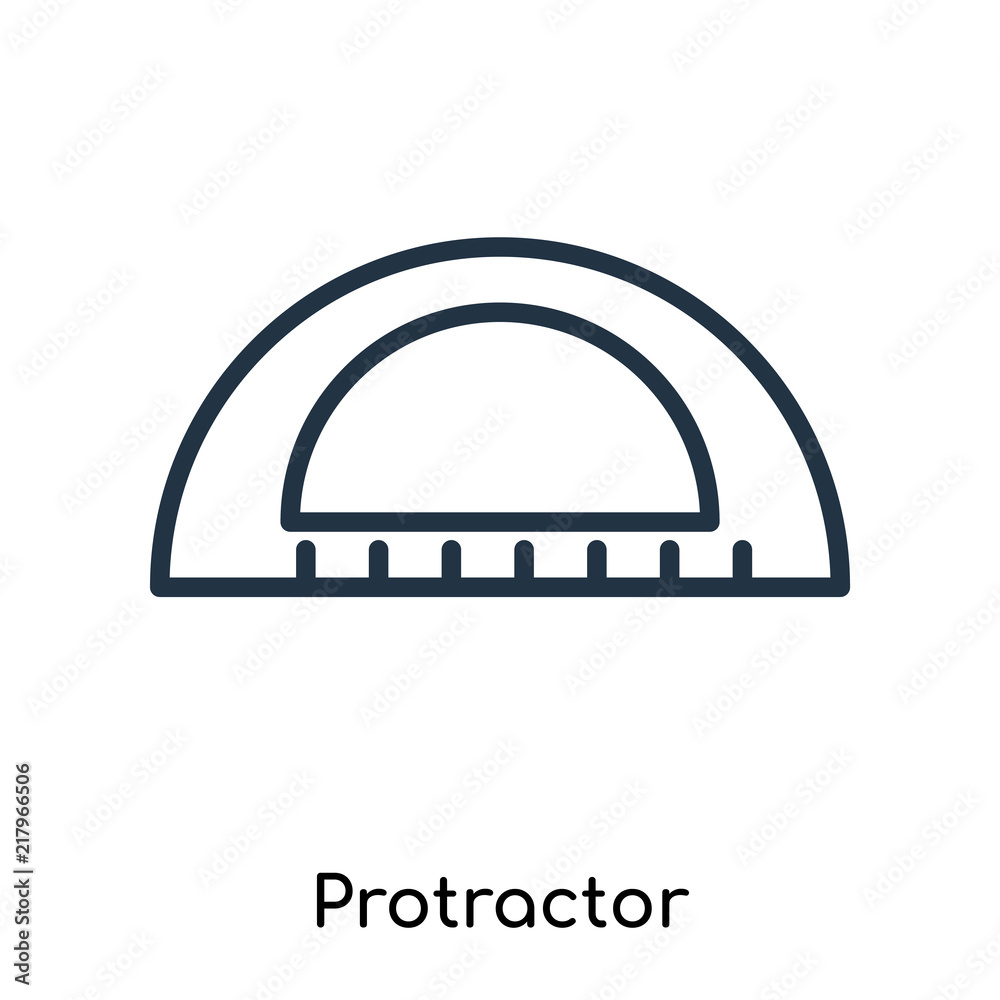 protractor icons isolated on white background. Modern and editable protractor icon. Simple icon vector illustration.
