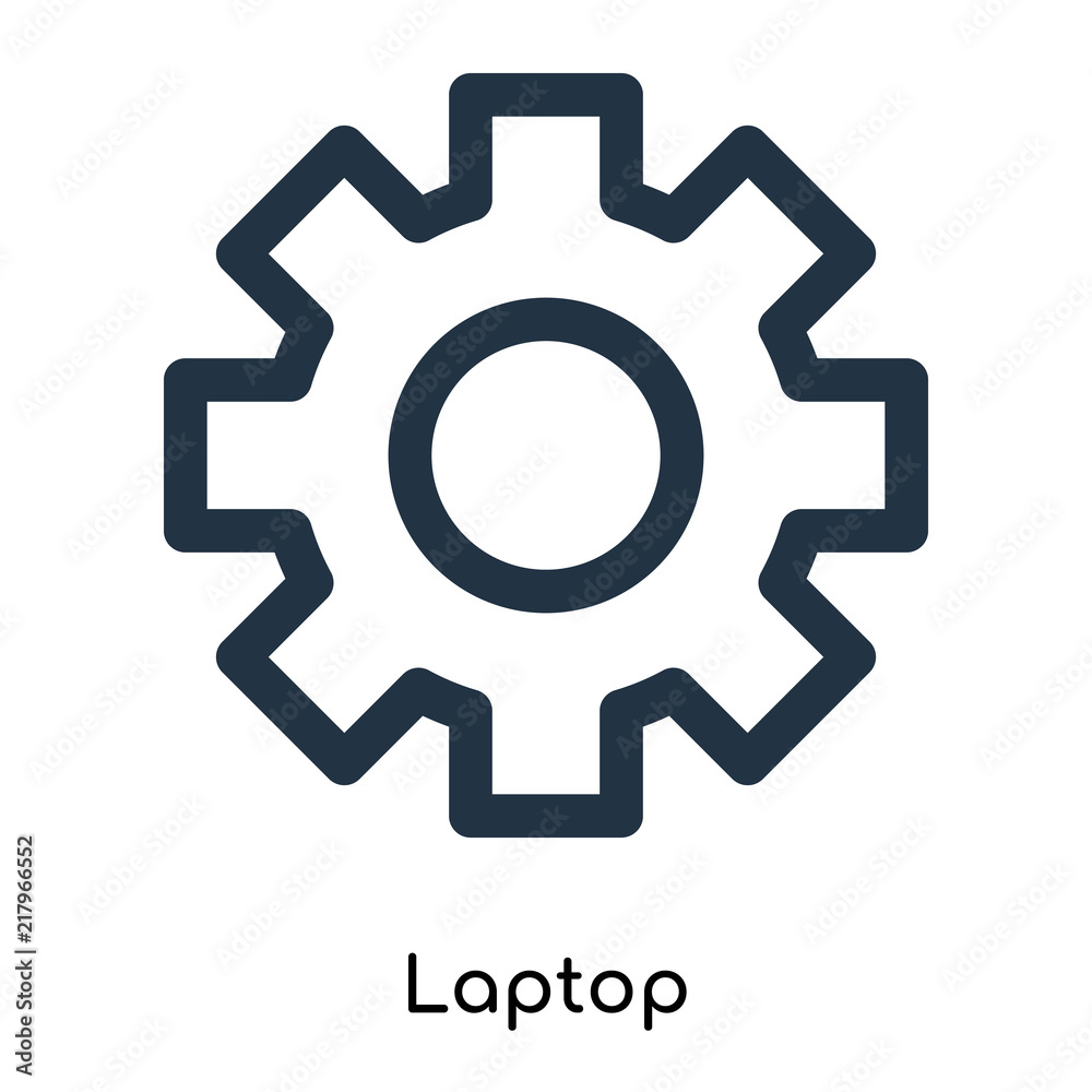 laptop icons isolated on white background. Modern and editable laptop icon. Simple icon vector illustration.