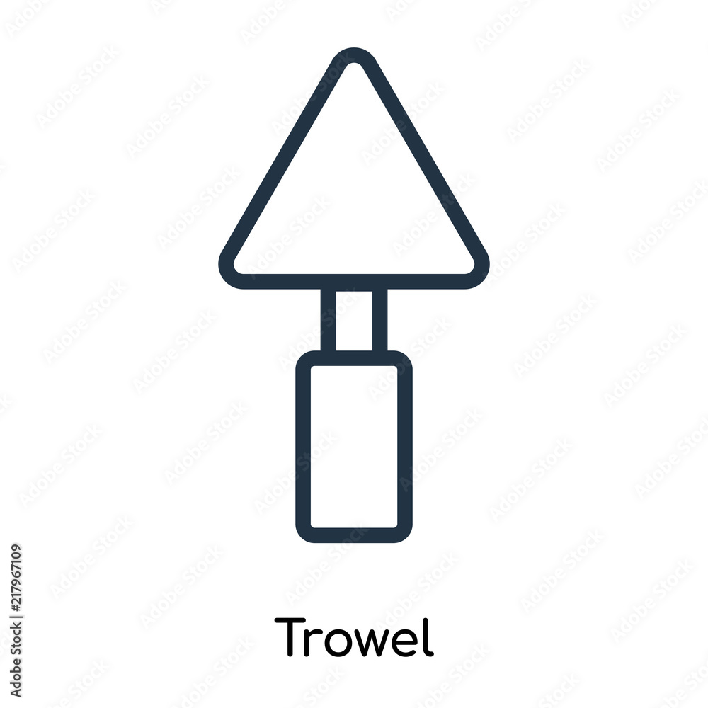 trowel icons isolated on white background. Modern and editable trowel icon. Simple icon vector illustration. trowel icons isolated on white background. Modern and editable trowel icon. Simple icon vector illustration.
