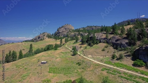 Aerial view of Skaha Bluffs in Okanagan
