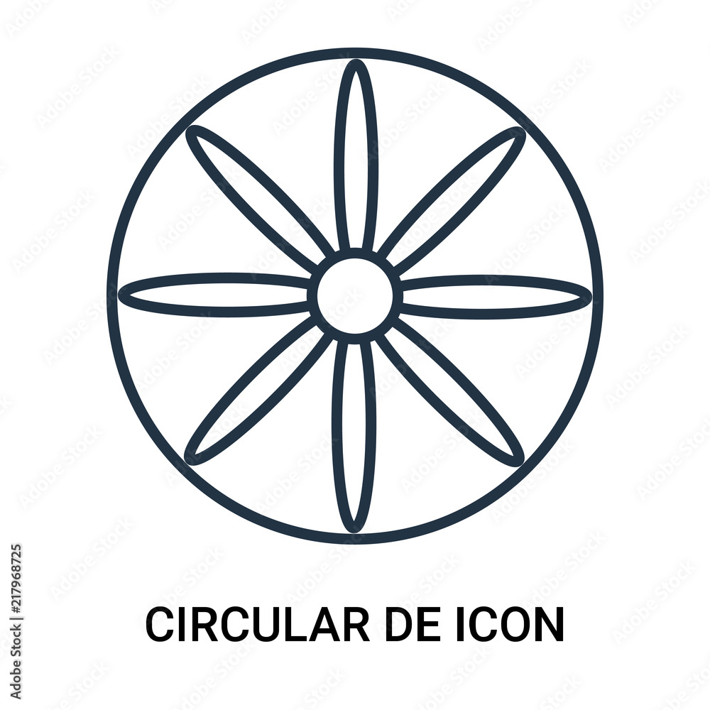 circular design icon isolated on white background. Modern and editable circular  design icon. Simple icons vector illustration. Stock Vector | Adobe Stock