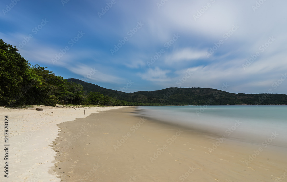 Long Exposure Lopes Mendes Beach in Ilha Grande south of Rio de 
