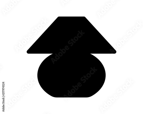 decorative lights silhouette furniture furnishing household interior exterior home image vector icon logo