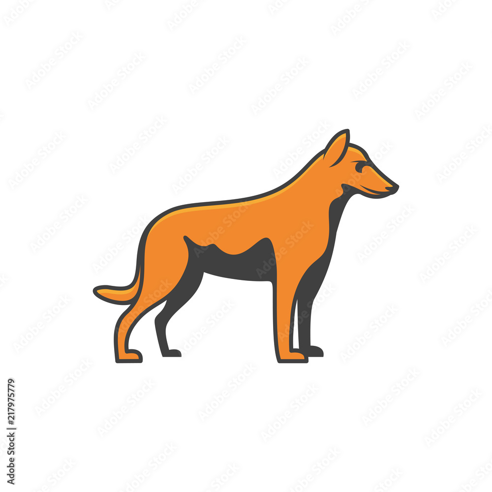 minimalist line art outline head dog icon logo template vector illustration minimalist line art outline head dog icon logo template vector illustration