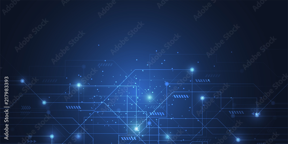 Internet connection, abstract sense of science and technology graphic design background. Vector illustration