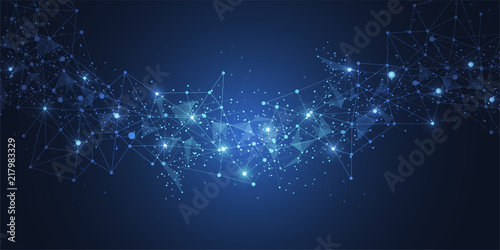 Internet connection, abstract sense of science and technology graphic design background. Vector illustration