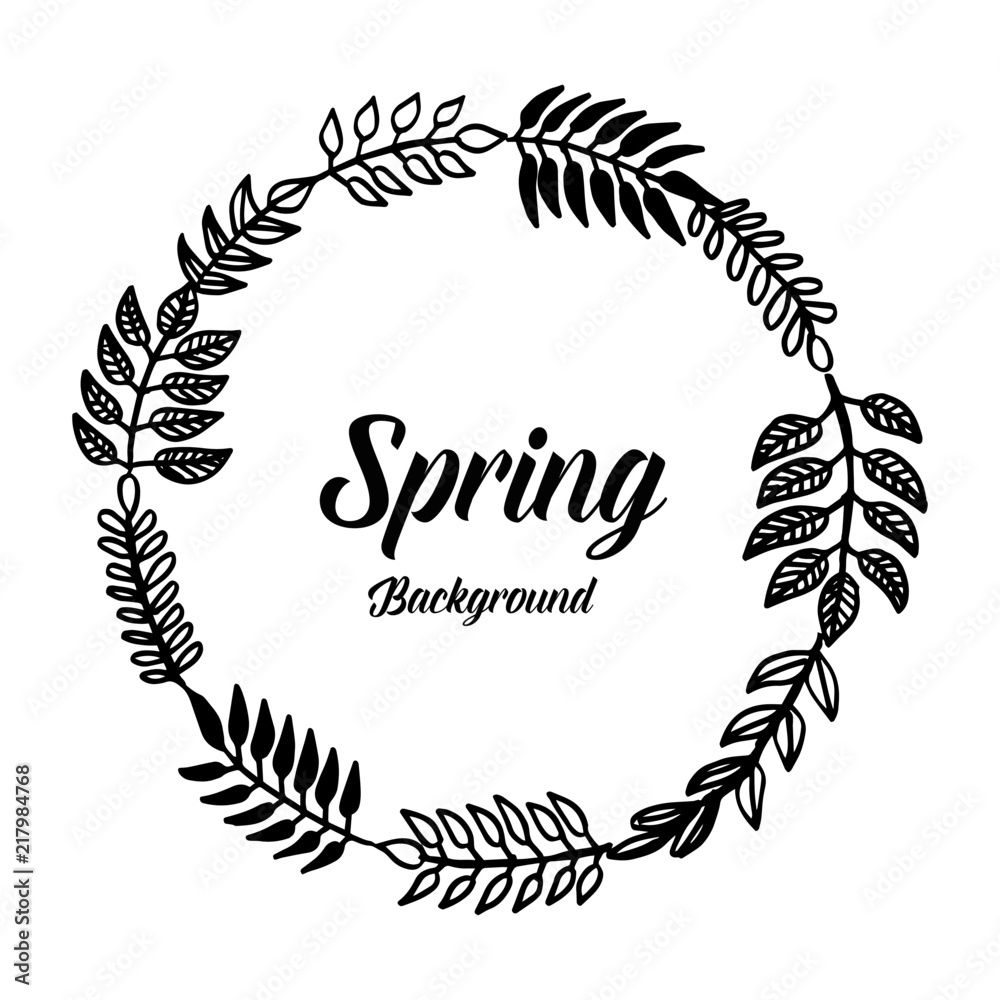 Spring background with flower hand draw vector illustration Spring background with flower hand draw vector illustration