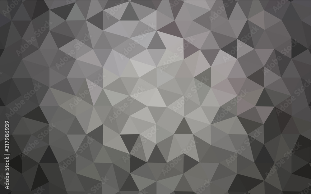 Obraz premium Light Gray vector abstract polygonal pattern.