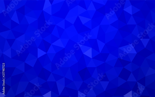 Dark Blue, Yellow vector abstract polygonal background.