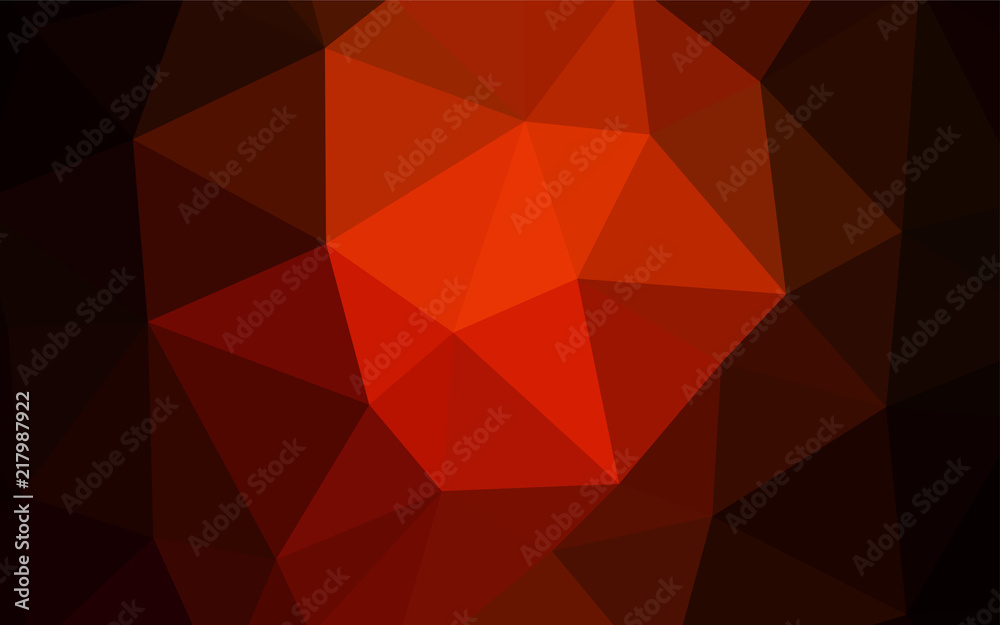 Light Orange vector gradient triangles template. Light Orange vector gradient triangles template.