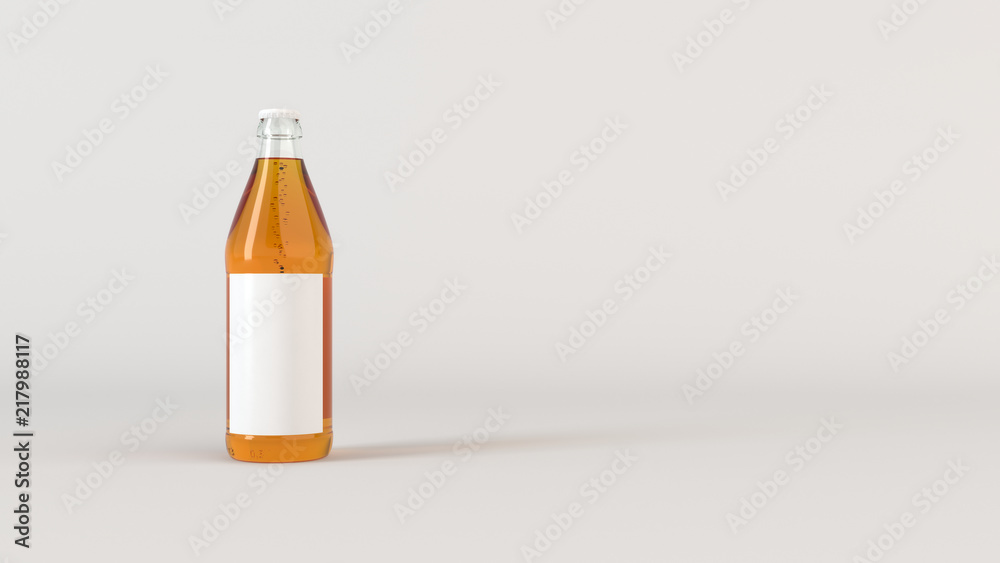 Mock up of beer bottle with blank label Mock up of beer bottle with blank label