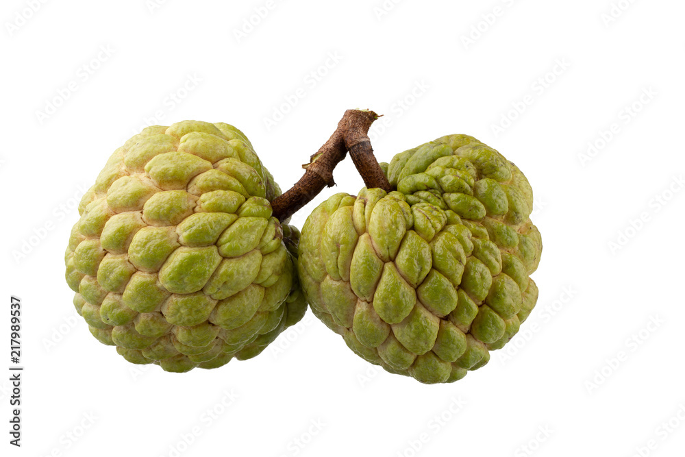 Obraz premium budyń jabłko na białym tle na białym tle