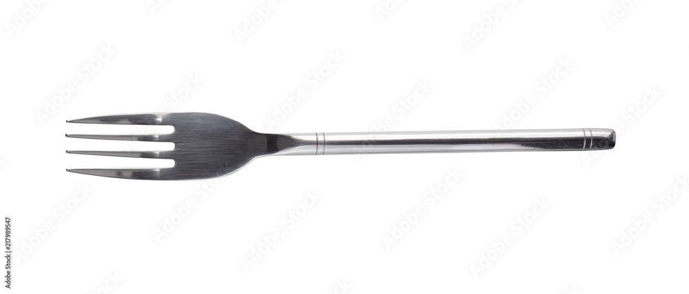 Silver Fork isolated on a white background