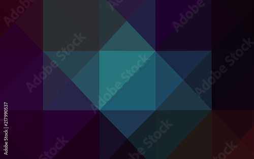 Dark BLUE vector polygonal pattern.