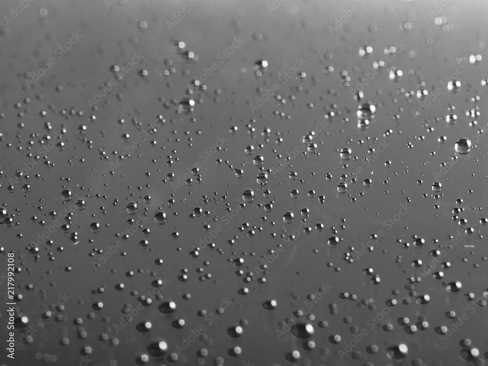 water drops in black water drops in black