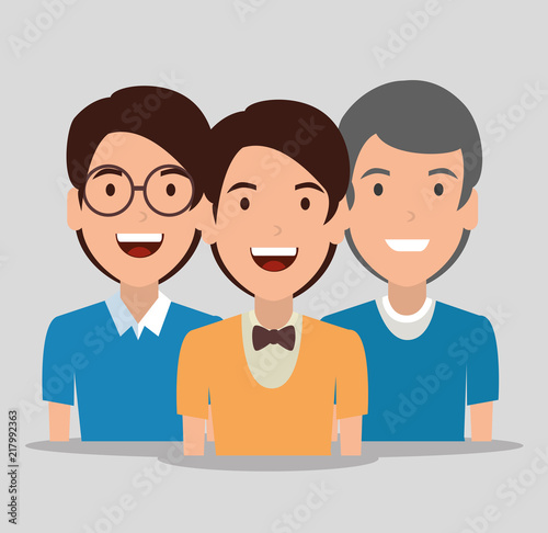young men avatar character