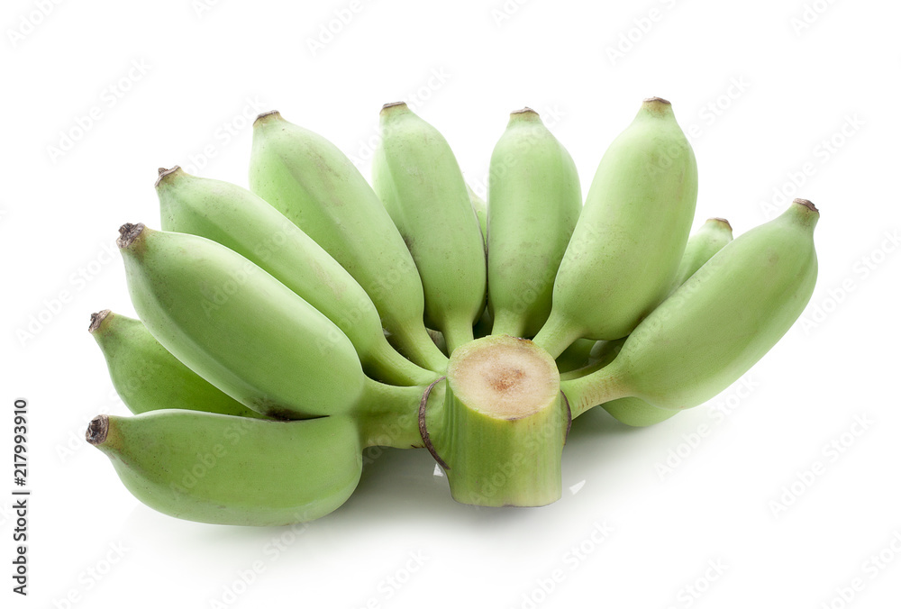 Bananas,Thai cultivated banana, Thai bananas on on white background Bananas,Thai cultivated banana, Thai bananas on on white background