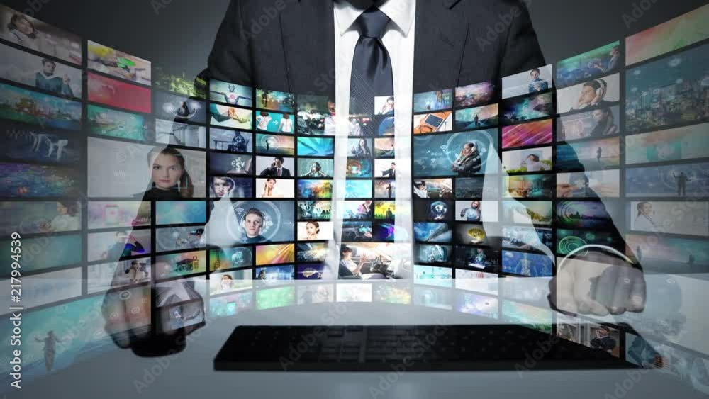 Video archives concept. Video archives concept.