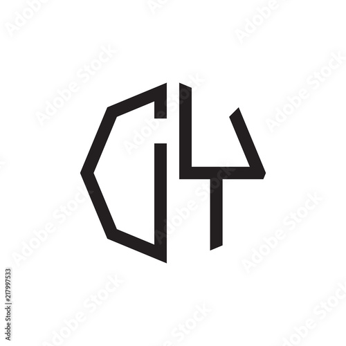 two letter DY octagon logo