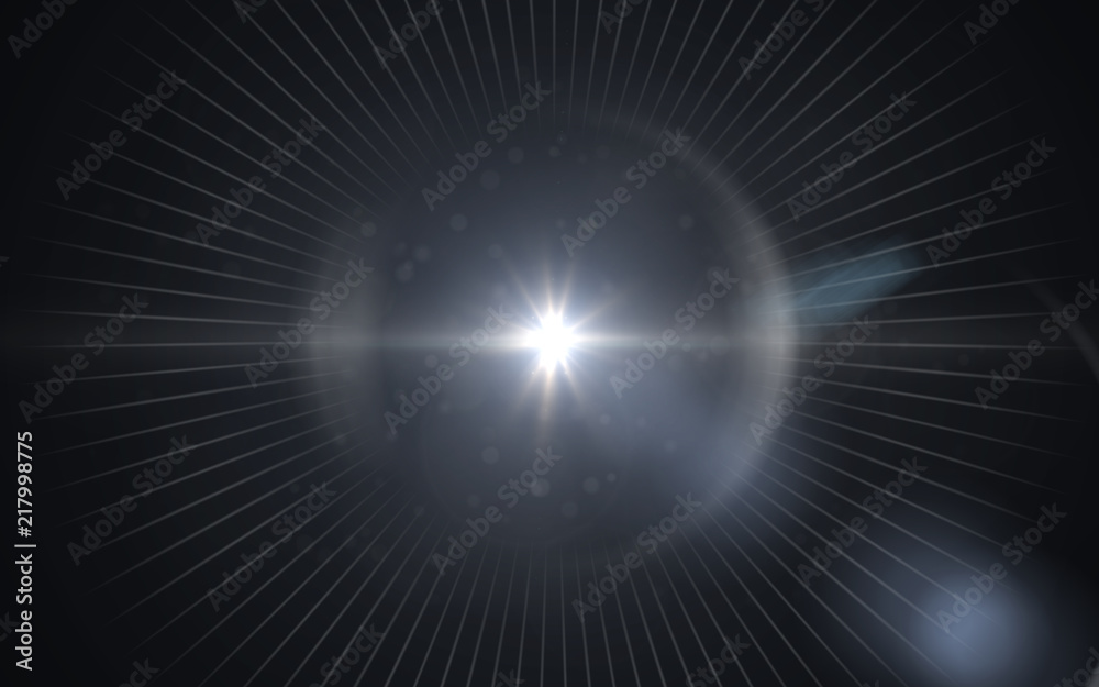 Beautiful blue digital lens flare in black background horizontal frame Beautiful blue digital lens flare in black background horizontal frame