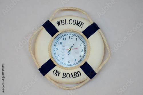 clock in form of lifebelt