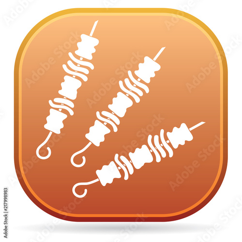 Grilled kebab icon