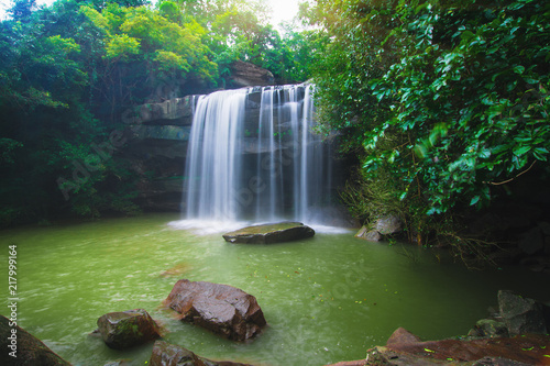 Thung Na Muang waterfall in Ubon Ratchathani, Thailand