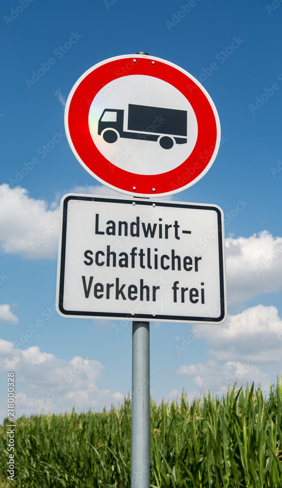 Sperrscheibe, für LKW gesperrt Sperrscheibe, für LKW gesperrt