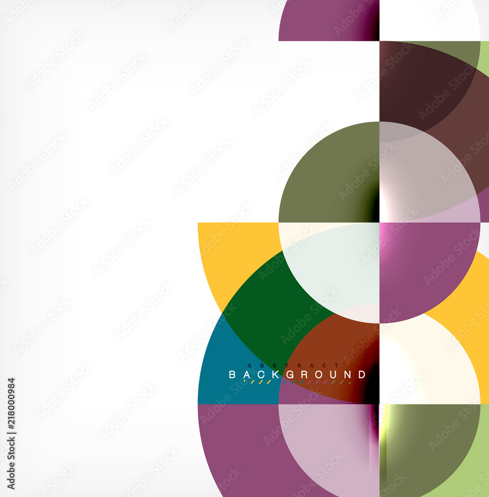 Modern circle abstract background Modern circle abstract background