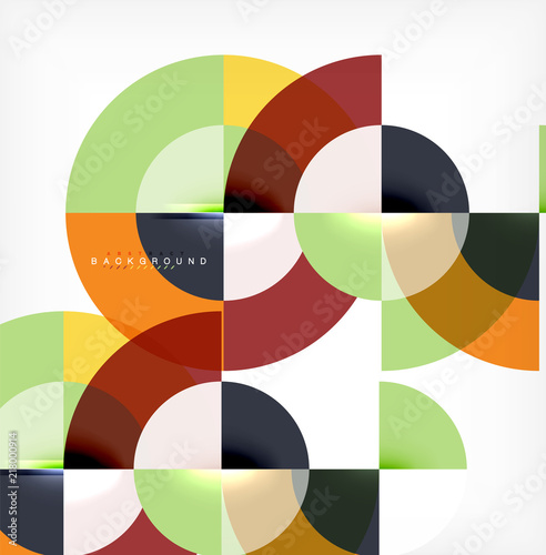 Modern circle abstract background