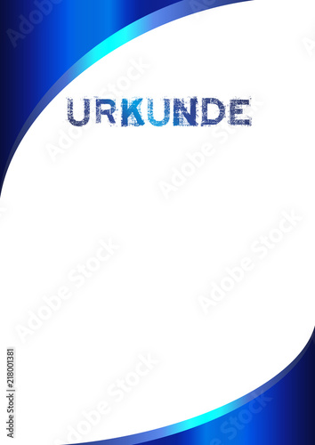 Urkunde-blau-Metallic
