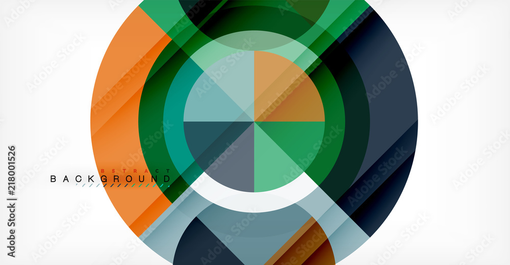 Fototapeta premium Vector circle abstract background