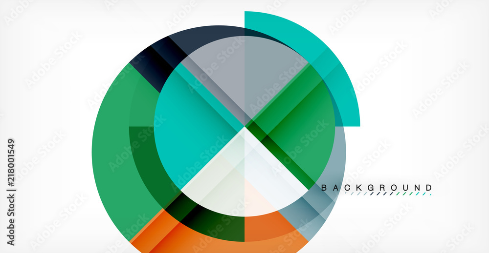 Vector circle abstract background