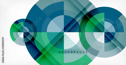 Vector circle abstract background