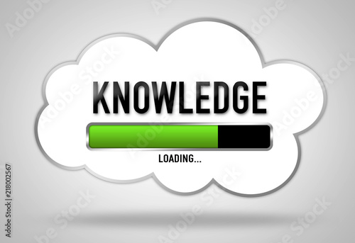 Knowledge loading - loading bar photo