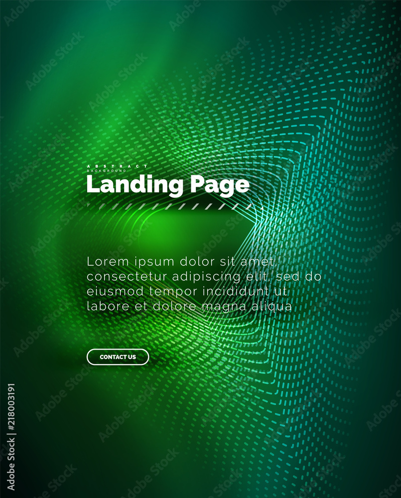 Obraz premium Neon glowing background for landing page