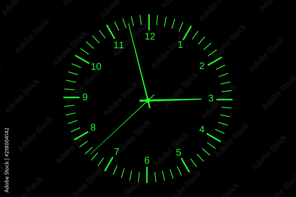 シンプルな時計の文字盤グラフィック素材 Stock Illustration Adobe Stock