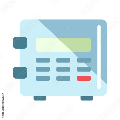 Safe flat illustration