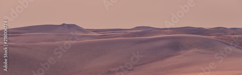 Beautiful sand dunes in the desert.