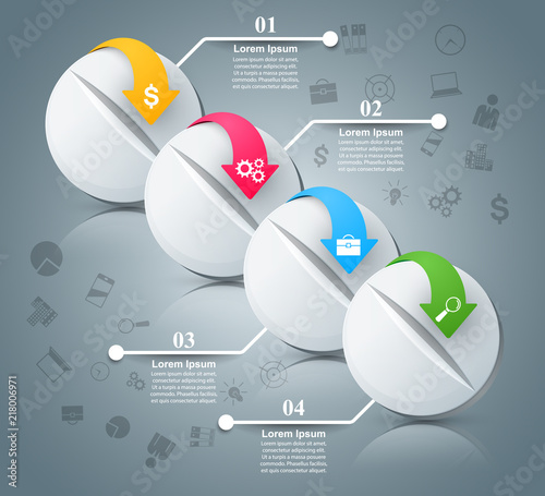 Medicine, health business infographic. Pill icon Vector eps 10