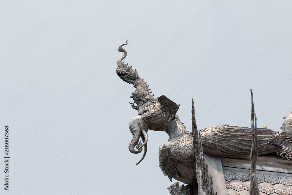 Fototapeta premium Srisuphan temple (Wat Si Suphan), Chiangmai, Thailand.