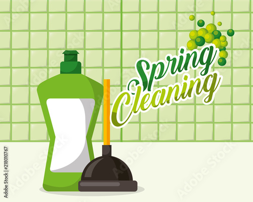 spring cleaning concept