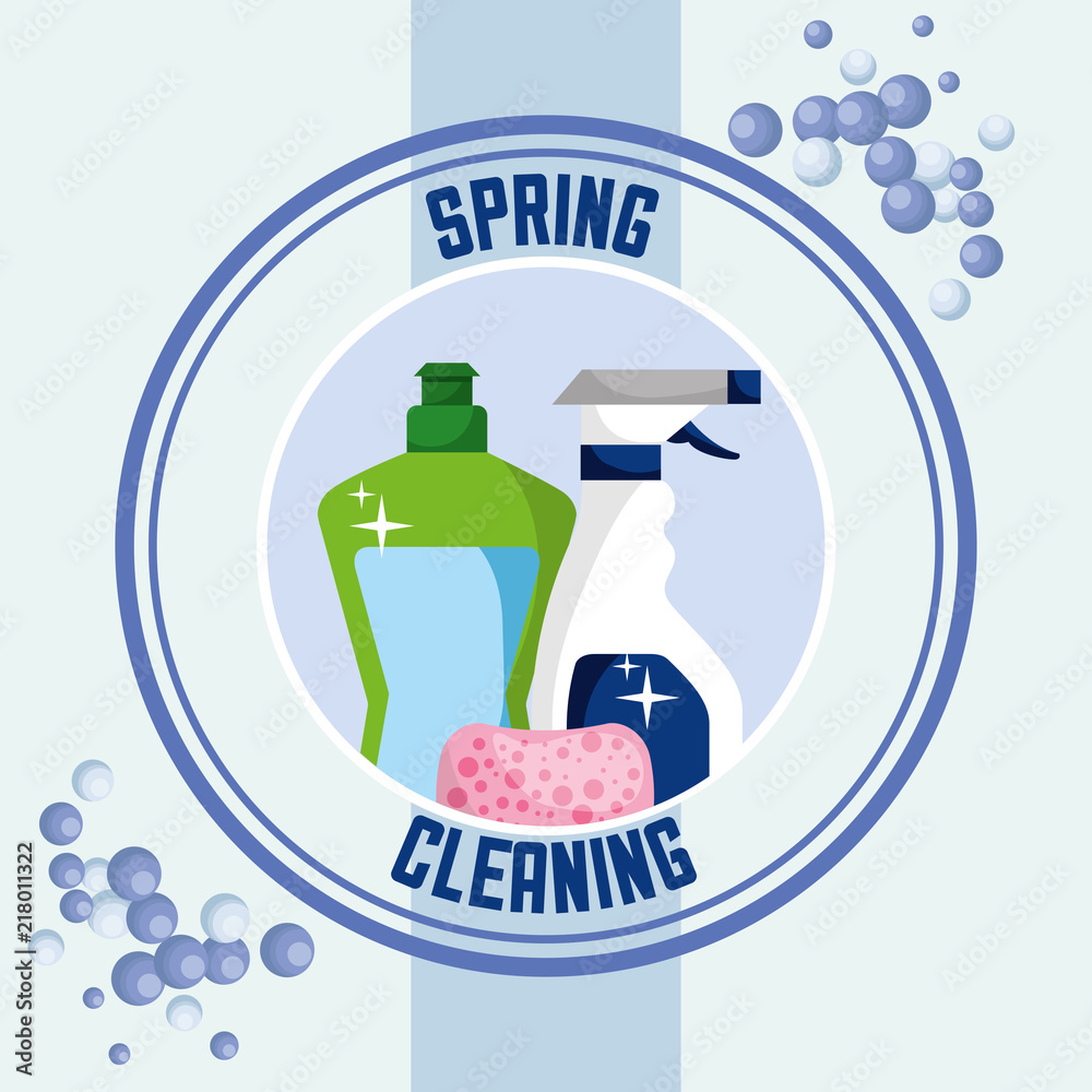 Fototapeta premium spring cleaning concept
