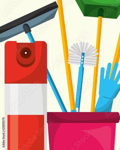 spring cleaning concept