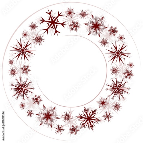 Frame with snowflakes.