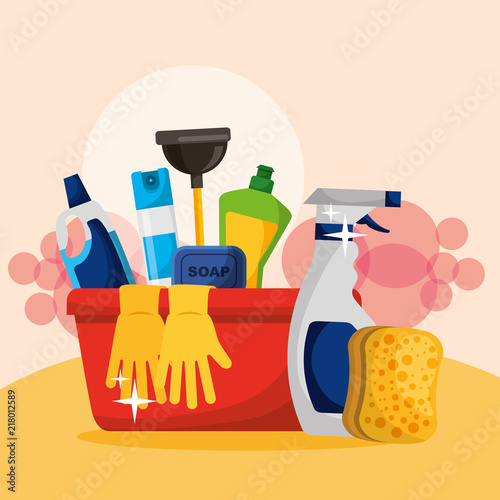 spring cleaning concept
