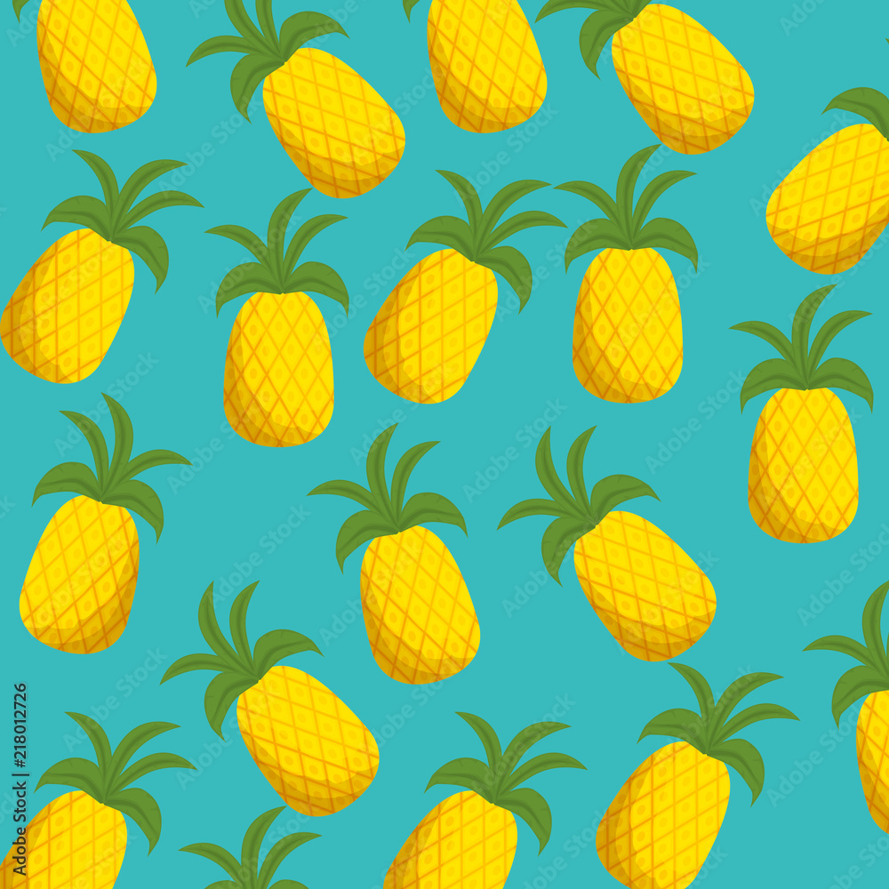 fresh pineapples fruits pattern fresh pineapples fruits pattern
