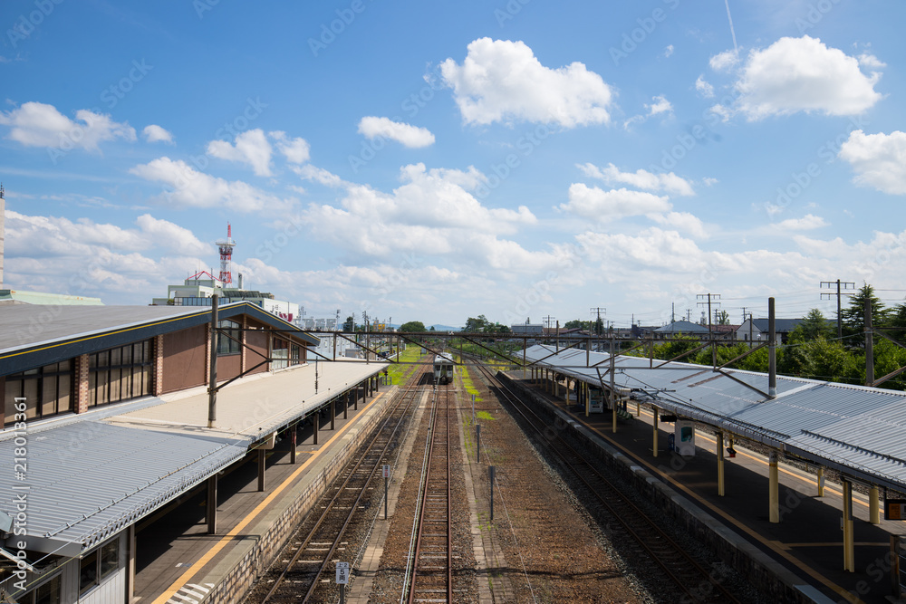 花巻駅から見える風景
