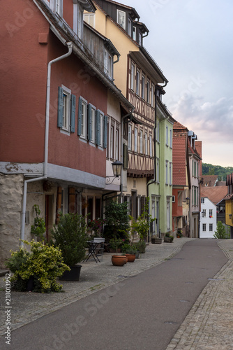 Street alley in medieval german town © YesPhotographers